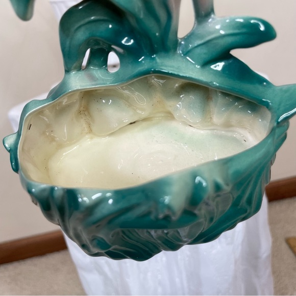 Vintage 1950s MCM Ceramic Standing Pink Flamingo Planter Figurine - Picture 12 of 16